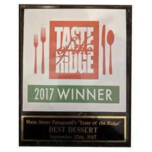 Taste of the Ridge Award Winner 2017